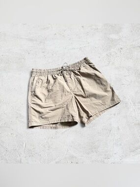 No Boundaries Khaki Tan Elastic Waist Casual Shorts